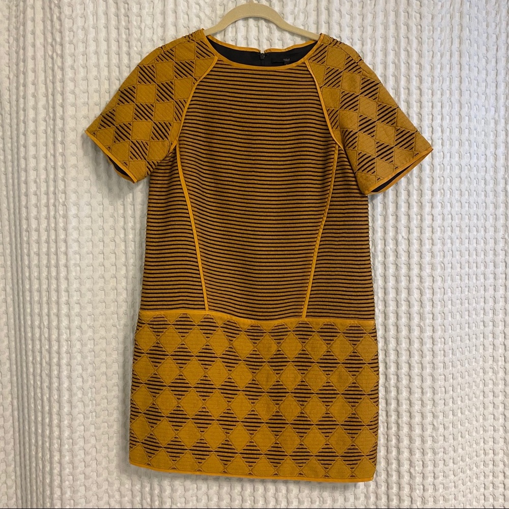 Mustard Wool Tibi Dress - Size 6